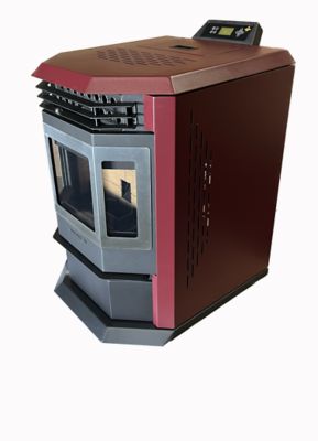 Image showing  2800 sq. ft. HP22 Pellet Stove, 55 lb. Hopper Size, Burgundy, HP22-BURGUNDY-SS