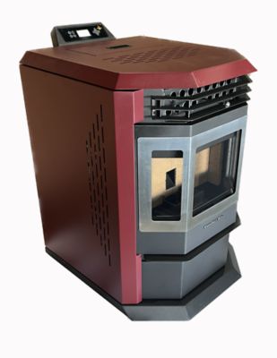 Image showing  2800 sq. ft. HP22 Pellet Stove, 55 lb. Hopper Size, Burgundy, HP22-BURGUNDY-SS