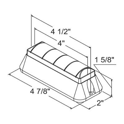 Image showing 5 th Buyers Products LIGHT,STROBE,RECT,4 LED