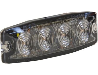 Image showing  4.5 in. Ultra Thin Amber LED Strobe Light with 23 Flash Patterns