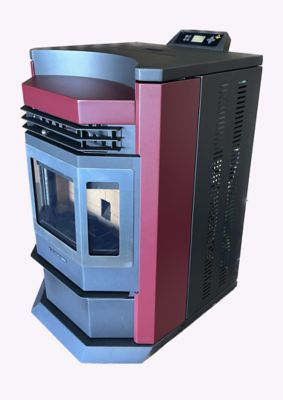 Image showing  2800 sq. ft. HP22N Pellet Stove, 80 lb. Hopper Size, Burgundy, HP22N-BURGUNDY-SS