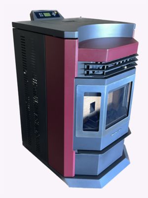 Image showing  2800 sq. ft. HP22N Pellet Stove, 80 lb. Hopper Size, Burgundy, HP22N-BURGUNDY-SS