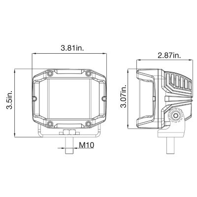 Image showing 7 th Buyers Products 3,540-Lumen Spot/Flood Light Combo, 10 LEDs