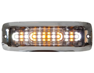Image showing  5 in. Ultra Thin Amber/Clear LED Wide Angle Strobe Light