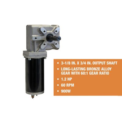 Image showing  GEAR MOTOR,TARP,12VDC,900 W, 60:1,3YR