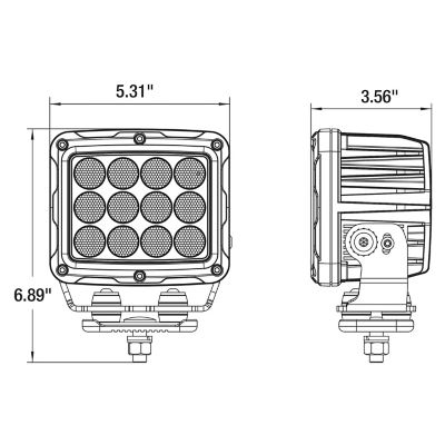 Image showing 8 th Buyers Products 21,600 Lm Spot/Flood Light, 12-24VDC, 36 LEDs
