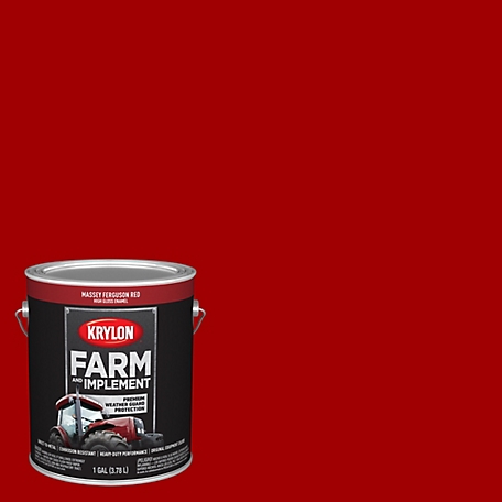 Krylon Farm & Implement Brush On-Paint, Massey Ferguson Red, K01968008