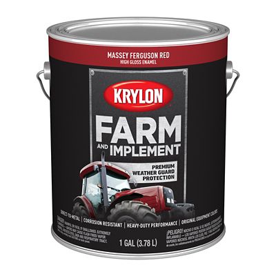 Image showing  1 gal. Massey Ferguson Red Farm & Implement Brush-On Paint, High Gloss