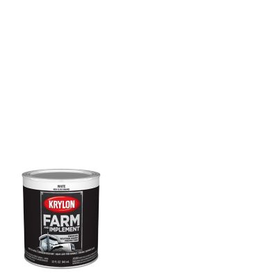 Krylon 1 qt. Farm & Implement Brush On-Paint, High Gloss, White