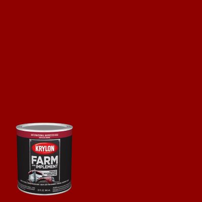 Krylon 1 qt. International Harvester Red Farm & Implement Brush-On Paint, High Gloss