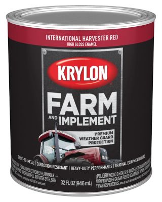 Image showing  1 qt. International Harvester Red Farm & Implement Brush-On Paint, High Gloss