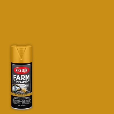 Krylon 12 oz. Farm & Implement Spray Paint, High Gloss, New Equipment Cat Yellow