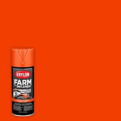 Krylon 12 oz. Farm & Implement Spray Paint, High Gloss, New Kubota Orange