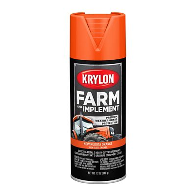 Image showing  12 oz. New Kubota Orange Farm & Implement Spray Paint, High Gloss