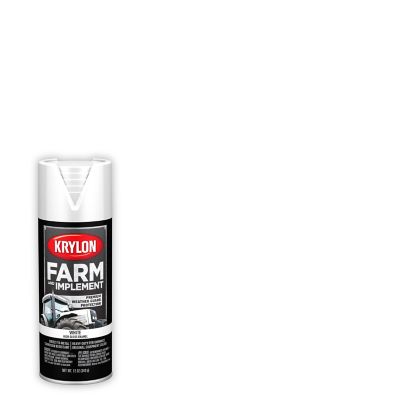 Krylon 12 oz. White Farm & Implement Spray Paint, High Gloss