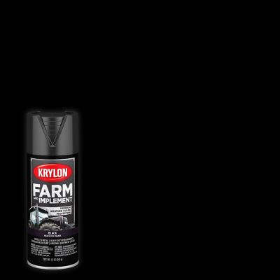 Krylon 12 oz. Farm & Implement Spray Paint, High Gloss, Black