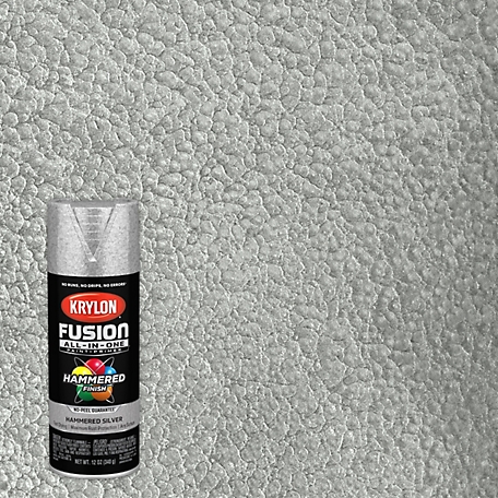 Krylon Fusion All-In-One Spray Paint Hammered, Black, 12 oz.