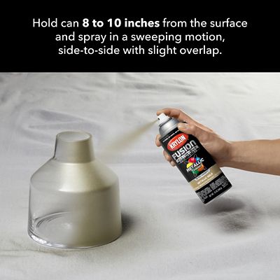 Image showing 7 th Krylon 12 oz. Fusion All-In-One Spray Paint, Metallic