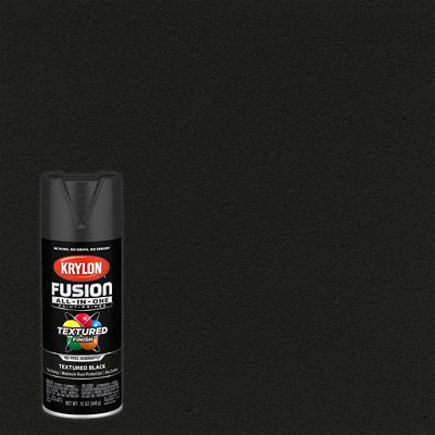 Krylon 12 oz. Fusion All-In-One Spray Paint, Textured, Black
