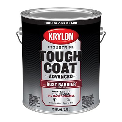 Krylon Industrial 1 gal. Tough Coat Advanced Brush-On Enamel Paint, Gloss, Black