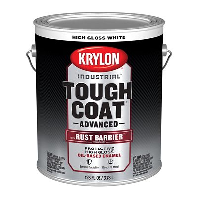 Krylon Industrial 1 gal. Tough Coat Advanced Brush-On Paint, Gloss, White