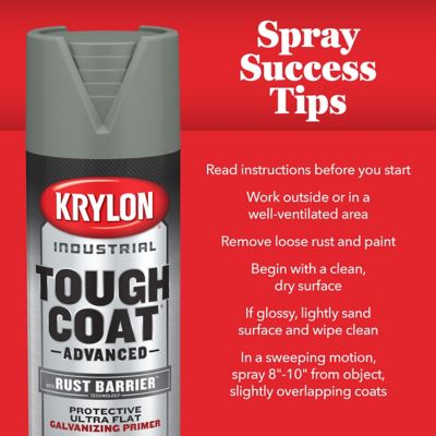 Image showing 7 th Krylon Industrial 15 oz. Safety Red Tough Coat Advanced with Rust Barrier Technology, Gloss