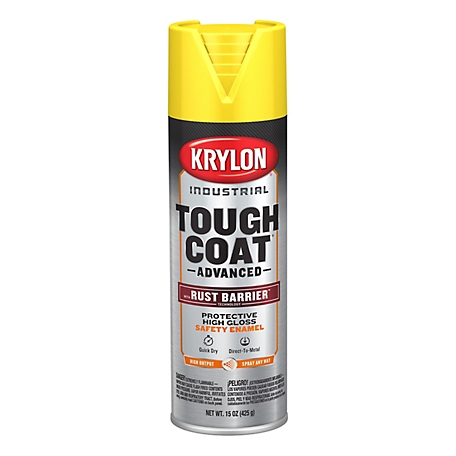 Krylon Industrial Tough Coat Advanced Spray Paint with Rust Barrier Technology, Gloss, 15 oz.