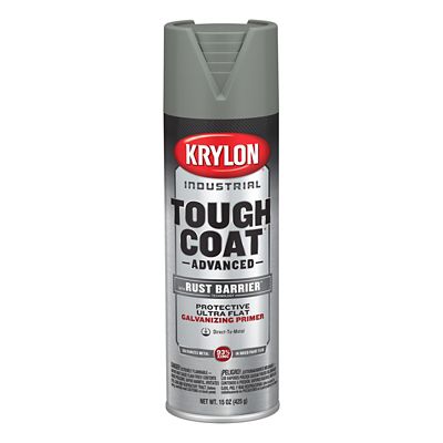 Krylon Industrial Tough Coat Advanced Spray Paint with Rust Barrier Technology, Flat, 15 oz.