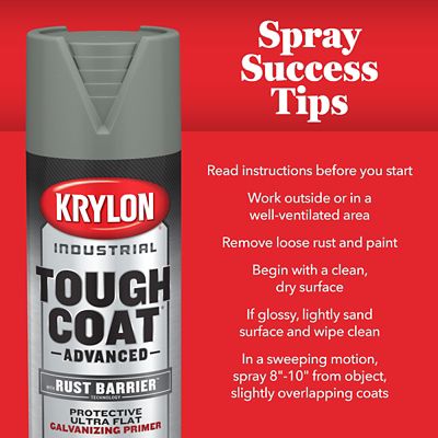 Image showing 7 th Krylon Industrial 15 oz. Tough Coat Advanced Spray Paint with Rust Barrier Technology, Gloss