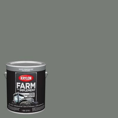 Krylon 1 gal. Massey Ferguson Gray Farm & Implement Brush-On Paint, High Gloss