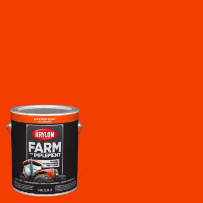 Krylon 1 gal. Farm & Implement Brush On-Paint, High Gloss, New Kubota Orange