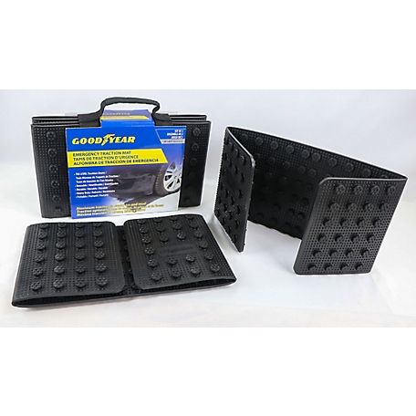 Good Year Emergency Tire Traction Mats - Set of 2 - For Ice, Snow, & Mud