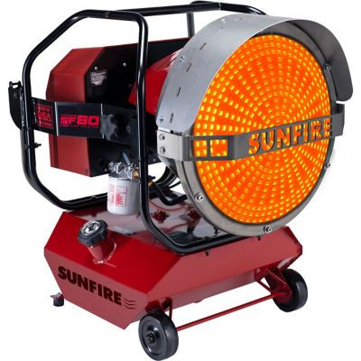 SunFire 80K Portable Diesel Radiant Heater 80,000 BTU