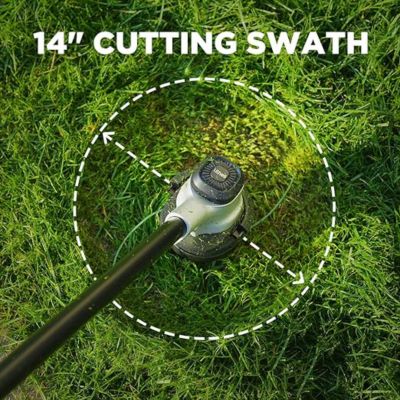 Image showing  U20 14 in. 40V Straight Shaft Cordless String Trimmer, Battery and Charger Included