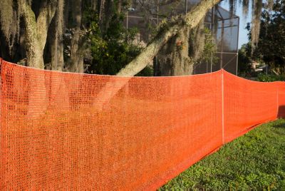 Image showing 5 th EZ Products 100 ft. x 4 ft. Pocket Net Fence, Orange
