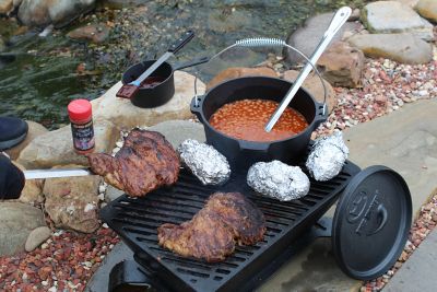 Image showing  Cast Iron Charcoal Grill