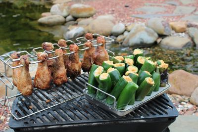 Image showing 6 th King Kooker Cast Iron Charcoal Grill