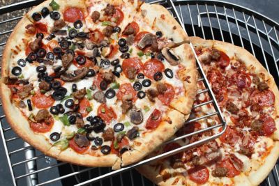 Image showing 5 th Mr. Outdoors Cookout Open Fire Charcoal Kettle Grill, 484 sq. in., Green