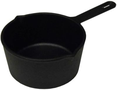 King Kooker Small Cast Iron Pot with 2 Pour Spouts