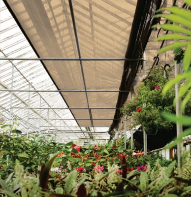 Image showing  6 ft. x 20 ft. Sun Shade Fabric, Saddle Tan