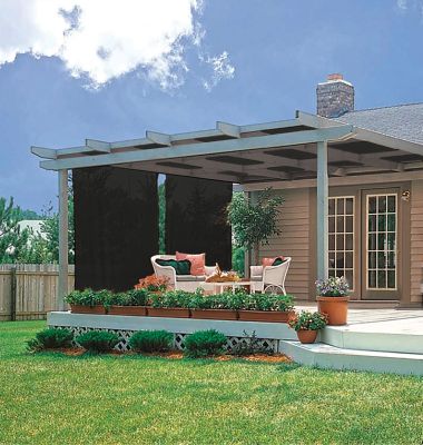 Image showing 5 th EZ Products 6 ft. x 20 ft. Sun Shade Fabric, Saddle Tan