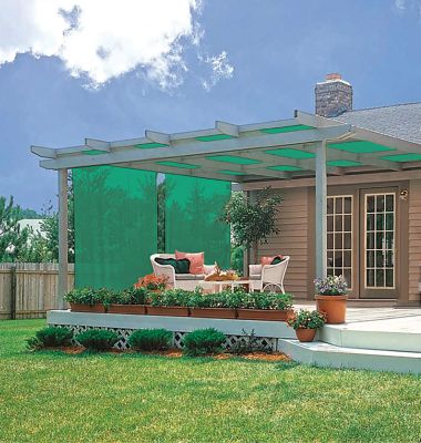 Image showing  6 ft. x 100 ft. Sun Shade Fabric, Green