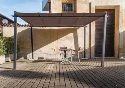 Image showing 6 th EZ Products Sun Shade Fabric, 6 X 20 ft., Chocolate