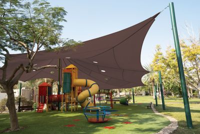 Image showing  Sun Shade Fabric, 6 X 50 ft., Chocolate