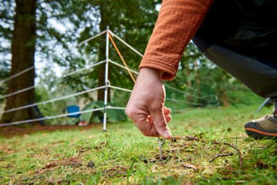 Image showing  3/8 in. Fiberglass Rod 48 in. with Clips in White, 50-Pack
