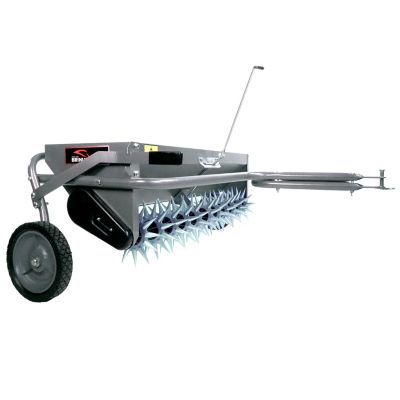 Image showing  Tow-Behind 40 in. Combination Aerator Spreader with 3-D Galvanized Steel Tines