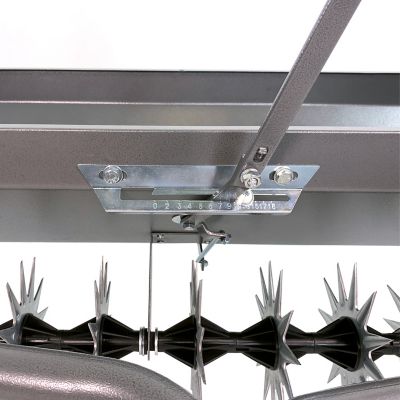 Image showing  Tow-Behind 40 in. Combination Aerator Spreader with 3-D Galvanized Steel Tines