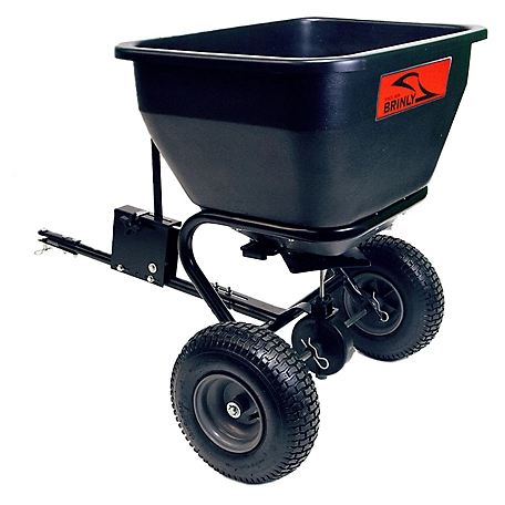 Brinly 175 lb. 3.5 cu. ft. Tow-Behind Spreader for Lawn Tractors and Zero-Turn Mowers