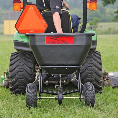 Image showing 6 th Brinly Tow-Behind 3.5 cu. ft. Spreader for Lawn Tractors and Zero-Turn Mowers, 175 lb. Capacity