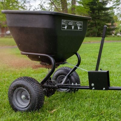 Image showing 9 th Brinly Tow-Behind 3.5 cu. ft. Spreader for Lawn Tractors and Zero-Turn Mowers, 175 lb. Capacity